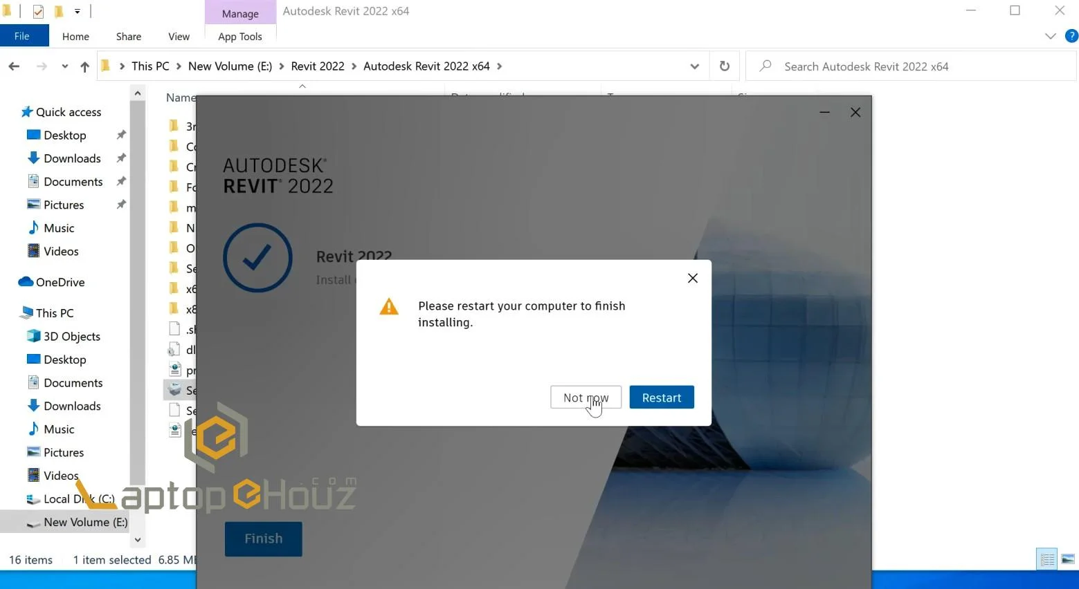 Hoàn tất cài Revit 2022