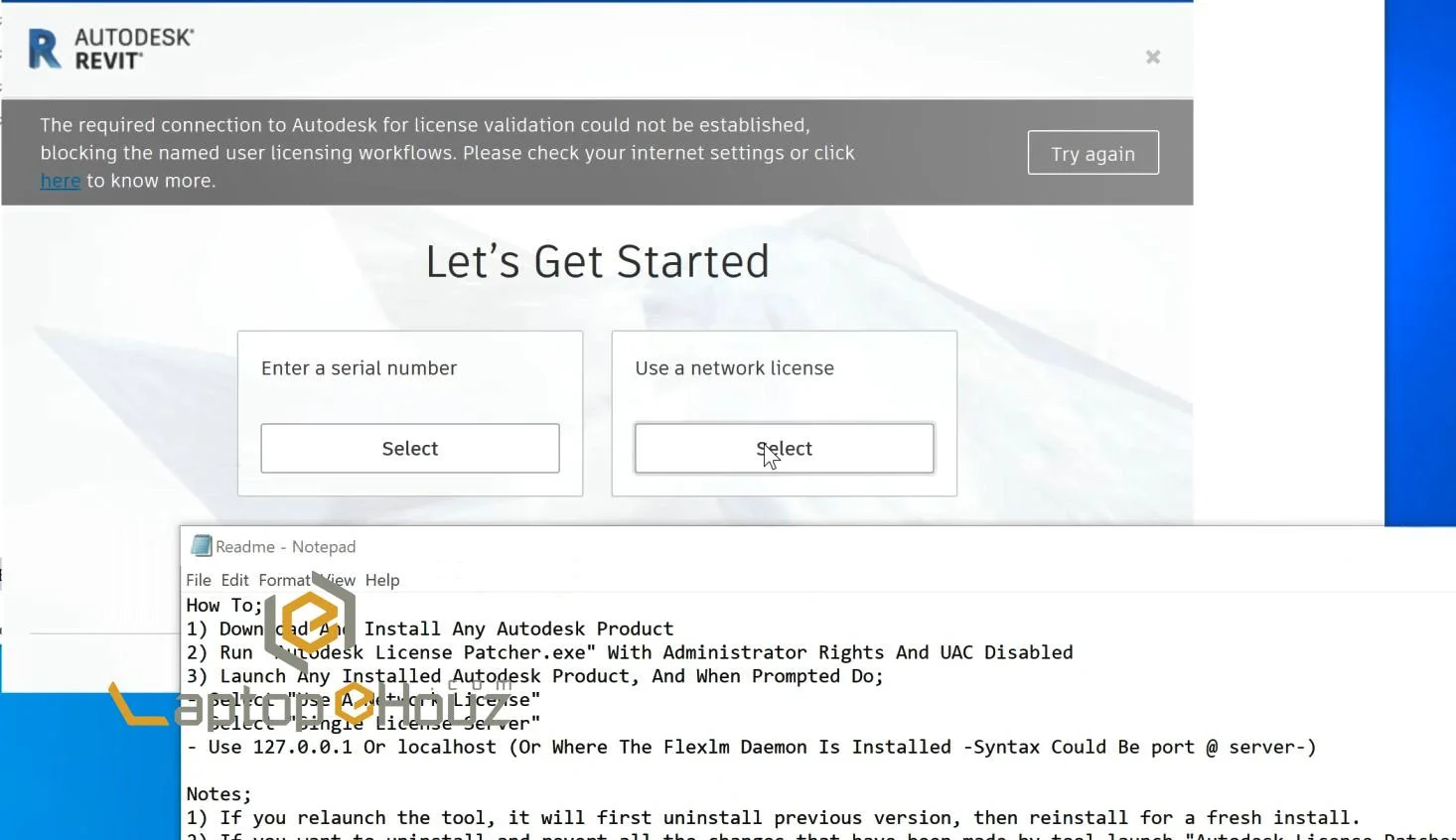 Revit 2022 cần chọn license nào dễ active?